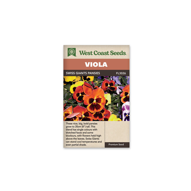 Viola - Swiss Giants Pansies
