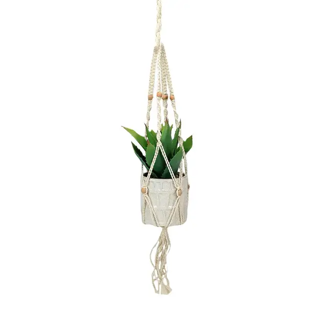 35" Macrame Hanging Planter Holder