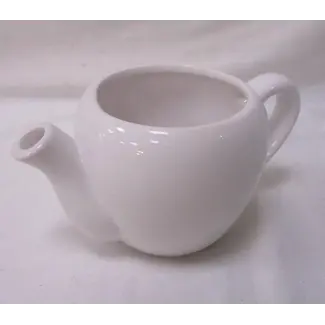 2" White Glazed Teapot Shaped Pot