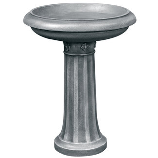 20" Round Grey Birdbath