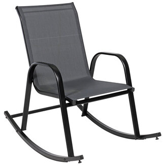 Black/Grey Rocking Chair