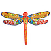 Fun Floral Dragonfly Kite