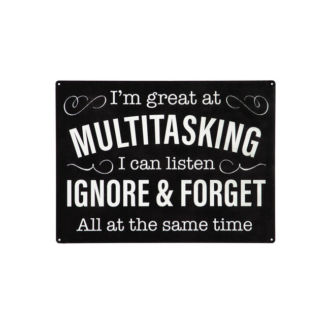 15x11" I'm Great at Multitasking Wall Sign
