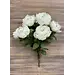 21" White Peony Bush