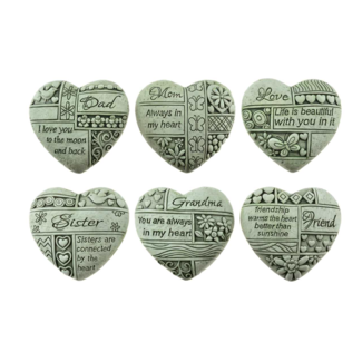 Stone Heart w/ Family Sentiment