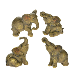 3" Gold Elephant