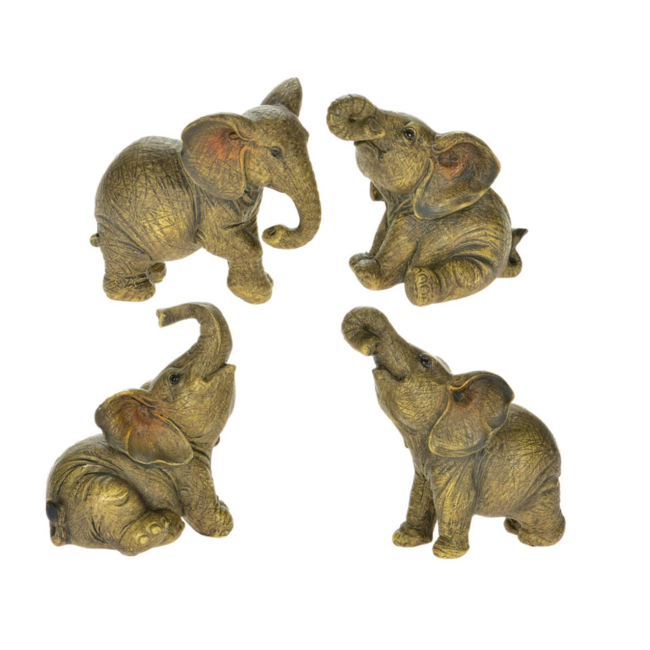 3" Gold Elephant