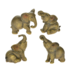 3" Gold Elephant