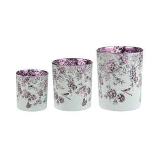 White & Purple Flower Vase