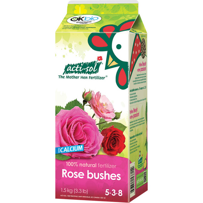 Acti-sol Rose Bushes Hen Manure (5-3-8) 1.5Kg