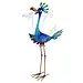 Colourful Cartoon Metal Peacock Blue