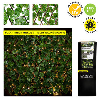 36x72" Solar Prelit Ivy Leaf Trellis