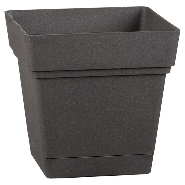 7" Pot & Saucer Plastic Square Pot