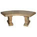 Small Curved Bench - Brown