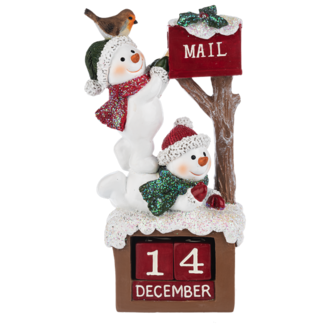 Snowman Countdown Calender Figurine