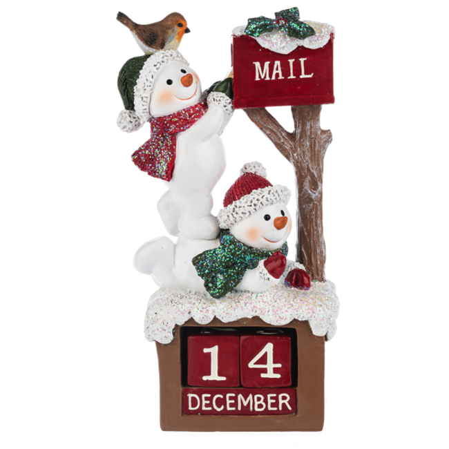 Snowman Countdown Calender Figurine