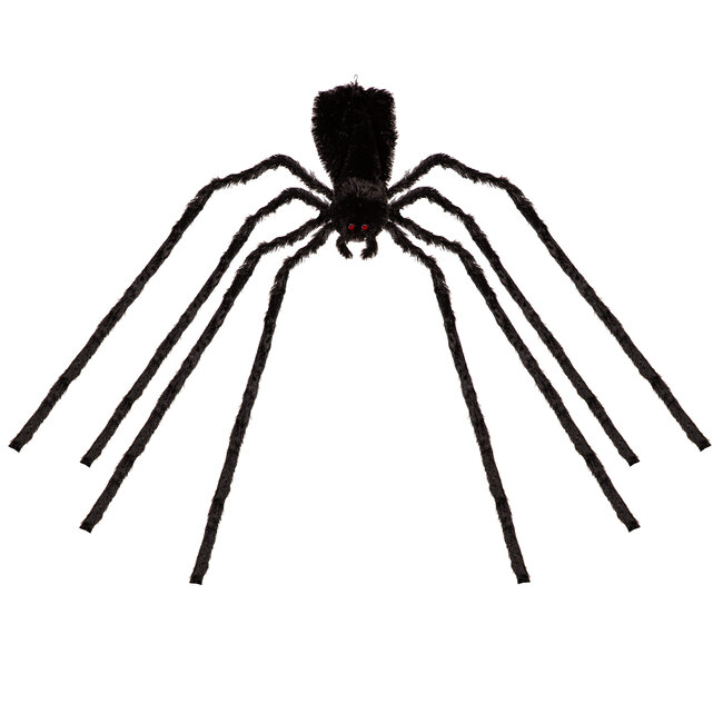 12' Black Spider Halloween Decor