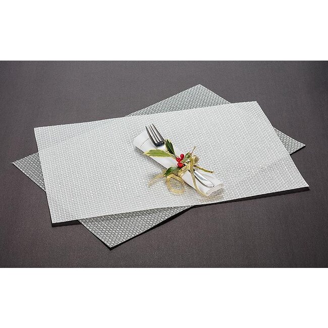 12x18" White Glittery Placemat