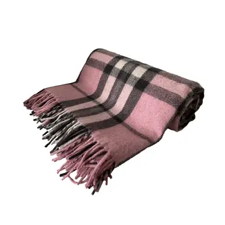 Thomson Pink Highland 75% Wool Blanket