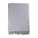 Light Grey Houndstooth 70% Wool Blanket