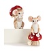 Mouse Figurine w/ Mushroom