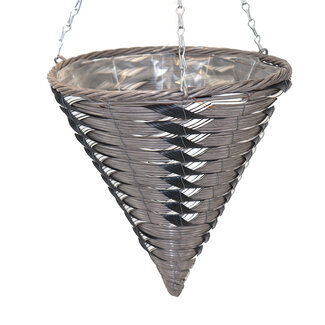 12" Panama Cone Grey Basket