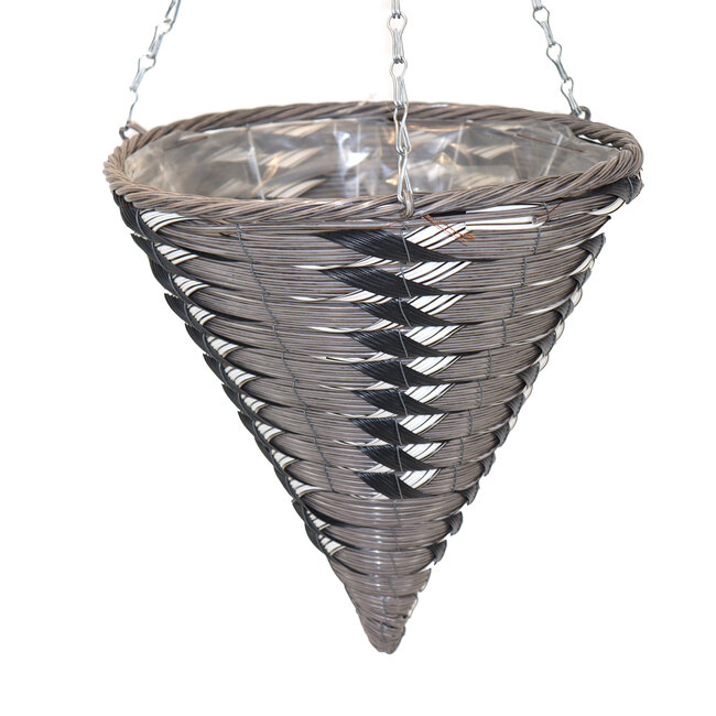 12" Panama Cone Grey Basket