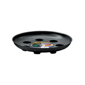 Round Black Plastic Saucer