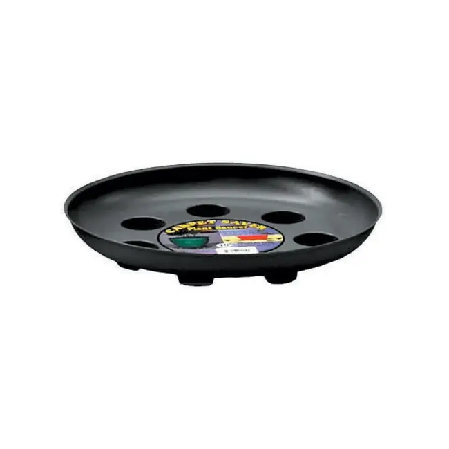 Round Black Plastic Saucer