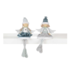 13" Blue Fabric Sitting Angel