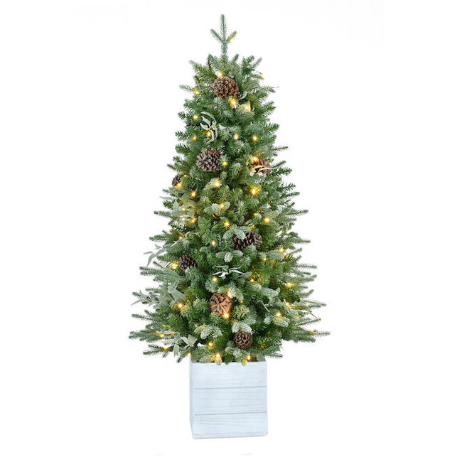 4.5' Prelit Potted Tree