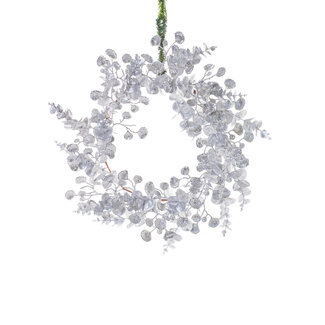 16" Silver Eucalyptus Wreath
