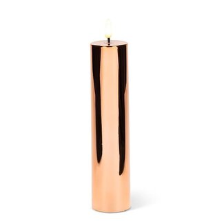 Metallic Rose Gold LED Pillar