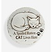 Spoiled Cat Cement Stepping Stone