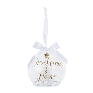 First Xmas Glass Ball Ornament