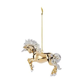 Gold & Silver Unicorn Ornament