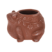 Embossed Floral Frog Planter