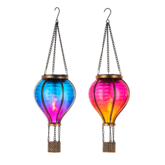 Solar Flickering Light Up Hot Air Balloon