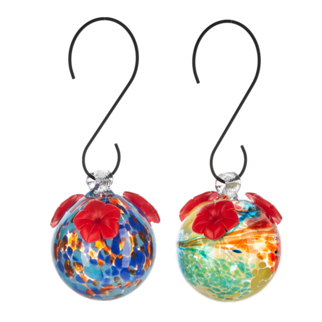Glass Orb Hummingbird Feeder