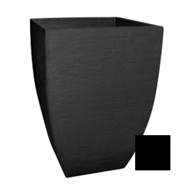 Modern Square Planter Black