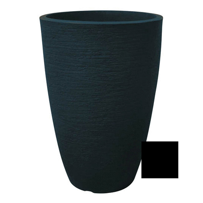 14" Modern Conic Planter Black