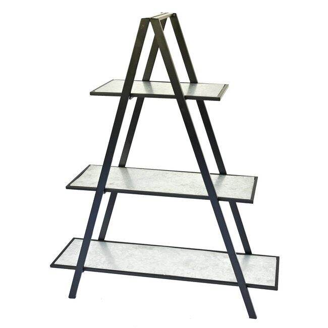Metal Ladder Plant Stand w/ Zinc Shelves