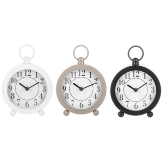 Round Modern Desk Clock Asst