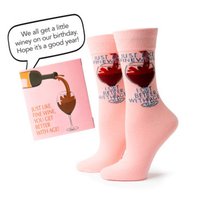 Two Left Feet Birthday Gift Card Sock Set