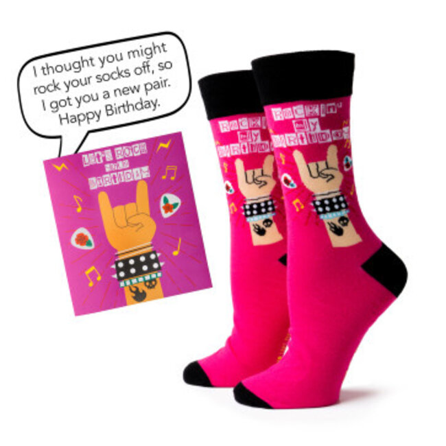 Two Left Feet Birthday Gift Card Sock Set