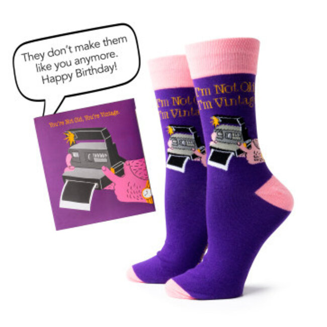 Two Left Feet Birthday Gift Card Sock Set