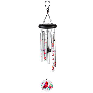 27" Hand Tuned Windchime Cardinals