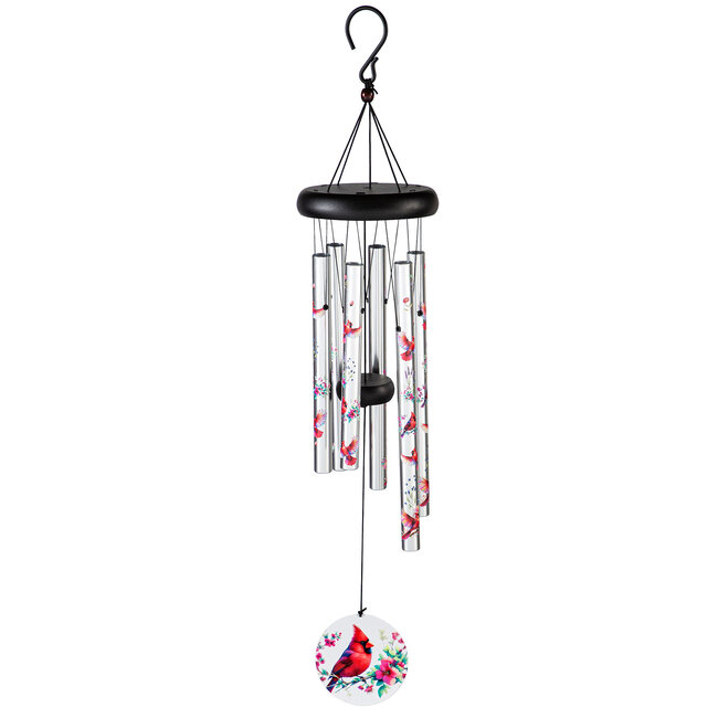 27" Hand Tuned Windchime Cardinals