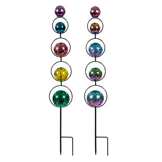 30" Rainbow Orb Garden Stake