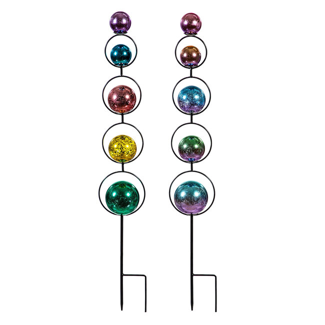 30" Rainbow Orb Garden Stake